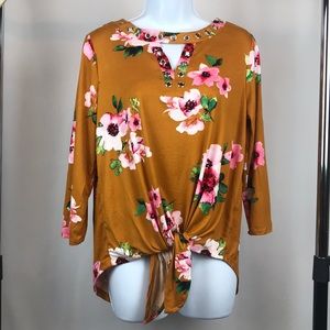 New York Laundry Floral Print Top